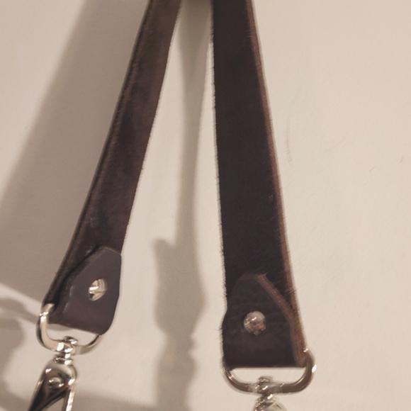 Capisce Bag Oprah Quote Rare Clean Awesome Navy Leather Collectible Look ✅️ - Picture 2 of 5